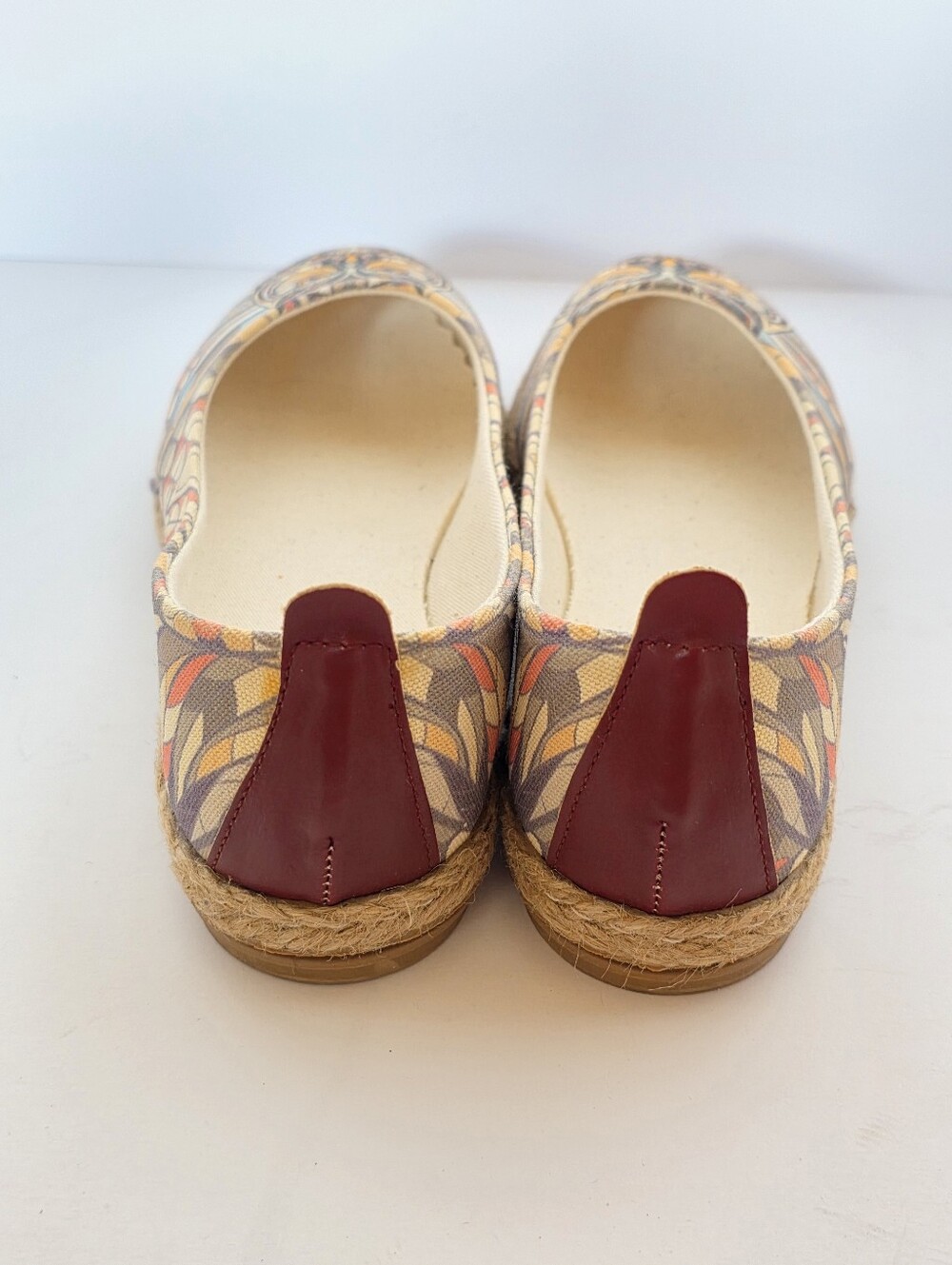 Goby Owl Print Espadrille Ballet Flats - Size 38 LiKe NEW - Picture 5 of 10